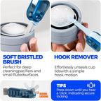 6 Pack Holikme 4 in 1 Cup Lid Cleaning Brush Set - Image 4
