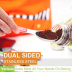 Wildone 14 Piece Stainless Steel measuring spoons Set, Including 8 Double Sided - Image 2