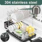 LIYI Dish Drying Rack, Large Dish Rack - Image 2