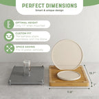 NIUM Stone Drying Mat for Kitchen Counter & Bamboo Rack - Image 4