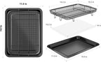 Air Fryer Basket for Oven, OPENICE 15.3" x 11.0" Air Fryer Tray and Pan Set - Image 2