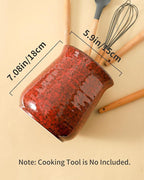 HASENSE Kitchen Utensil Holder for Countertop, 7.1” Large Ceramic Utensil Crock - Image 4