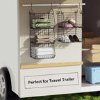 5 Tier Closet Hanging Organizer, Clothes Hanging Shelves - Image 6