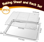 P&P CHEF 17.5 Inch Baking Sheet Pan - Image 2