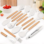 E-far Kitchen Utensils Set of 12, Silicone Cooking Utensils - Image 2