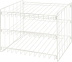 Kitchen Details 3 Tier Can Storage Organizer Rack in White by KitchenDetails