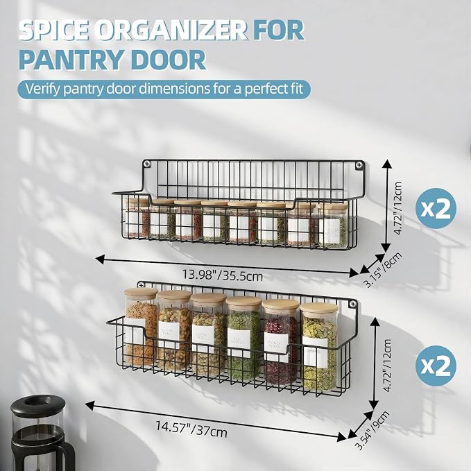 Spice Rack Wall Mount, Spice Organizer - Image 2
