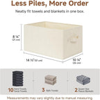 StorageWorks Storage Baskets for Shelves, Fabric Storage Bins, Closet - Image 3