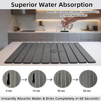 Large Stone Dish Drying Mat for Kitchen Counter Sink Bathtub, Diatomaceous - Image 5