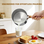 Ciwete 3 Quart Sauce Pan with Lid, Upgraded Tri-Ply Stainless Steel Saucepan - Image 5