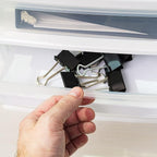 IRIS USA Plastic Stacking Desk Top 3-Drawer Storage Organizer, - Image 6