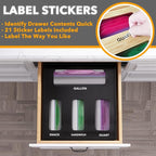 SpaceAid Bag Storage Organizer for Kitchen Drawer, Bamboo Organizer, Compatible - Image 4