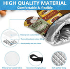 Coffee Theme Oven Mitts and Pot Holders Sets Heat Resistant 4Pcs Potholders - Image 3