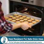 TeamFar Baking Sheet Pan, 6 Pack Stainless Steel Half Size Baking Pans Set - Image 4