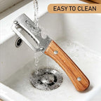 Multifunctional Vegetable Peeler, Wooden Handle & Bottle Opener Stainless Steel - Image 6