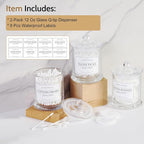 Volisnova 2 Pack Farmhouse Apothecary Jars - Image 6