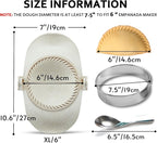 Empanada Maker Press, 6 Inch Extra Large Dumpling Maker Set - Image 2
