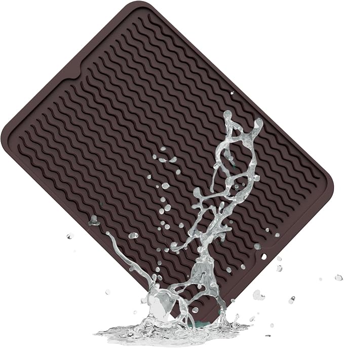 ZLR Silicone Dish Drying Mat & Heat Resistant Trivet by ZLR