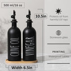 HOMCDALY 16oz Olive Oil Dispenser Bottles - Image 3