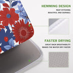 Patriotic Floral Dish Drying Mat - Image 4