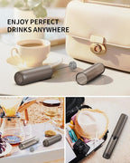 CIRCLE JOY Portable Rechargeable Milk Frother Hanheld, Dual Spring Whisk - Image 6