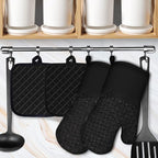 4PCS Oven Mitts and Pot Holders Sets 500°F Pot Holders - Image 2