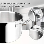 Duxtop 6.5 Quart Stainless Steel Stock Pot - Image 3