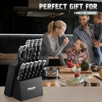 Huusk Knife Block Set with Sharpener - Image 9