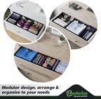 Drawer Organizer Clothes Set of 12 Black - Image 9