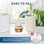 Ceramic Foaming Soap Dispenser, 12 oz Bathroom Foam Hand Soap Dispenser - Image 2