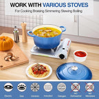 P&P CHEF 6QT Enameled Dutch Oven, Cast Iron Dutch Oven Pot - Image 4