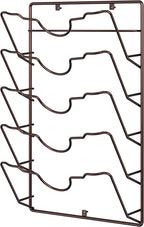 Simple Houseware Wall Door Mounted Pot Lid Rack, 9.5" Wx4.5 Dx17.2 H, Bronze - Image 4