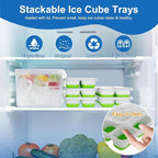 Ice Cube Tray, Ice Cube Trays for Freezer 5 Pack - Image 2