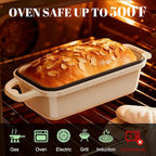 Enameled Cast Iron Sourdough Bread Dutch Oven, Cast Iron Loaf Bread Pan - Image 7