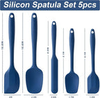 Silicone Spatula Set, 5 Piece Food Grade Rubber Spatulas - Image 2