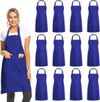 DUSKCOVE 12 Pack Plain Bib Aprons by DUSKCOVE