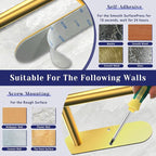 Paper Towel Holder, Self Adhesive or Drilling Paper Towel Holder Under Cabinet - Image 7