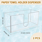 2 Pack Acrylic Paper Towel Holder, Countertop Napkin Dispenser - Image 2