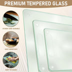 3 Pack Glass Cutting Boards for Kitchen Counter, Scratch Resistant, Dishwasher - Image 5