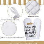 Patelai 50 Pieces Blank Sublimation Oven Mitts Set Include Blank Sublimation - Image 4