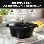 MUELLER HOME 7.5 QT Enameled Cast Iron Dutch Oven, Heavy-Duty, Oven-Safe up to - Image 3