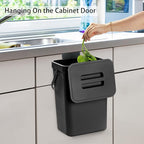 stonespace Under Sink Trash Can，Kitchen Compost Bin, Diaper Pail, 3.2 - Image 2