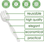 PARTY BARGAINS Disposable White Plastic Serving Forks 8.75 Inch – Heavy Duty - Image 3