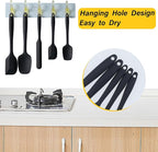 Silicone Spatula Set, 5 Piece Food Grade Rubber Spatulas - Image 5