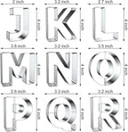 4 Inch Alphabet Letter Cookie Cutter Set - Image 3
