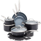 GreenPan Valencia Pro Ceramic Nonstick 11 Piece Cookware Set, Hard Anodized by GreenPan