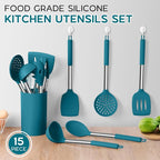 15pcs Kitchen Cooking Utensils Set - Image 3