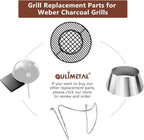 QuliMetal Grill Lid Holder for Weber Charcoal Kettle Grill 22.5 Inch and 18.5 - Image 7
