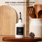 HOMCDALY Ceramic Olive Oil Dispenser Bottle, 16oz Oil Dispenser Bottle - Image 6