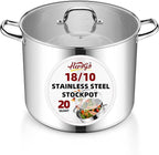 Herogo 20-Quart 18/10 Stainless Steel Stock Pot by Herogo
